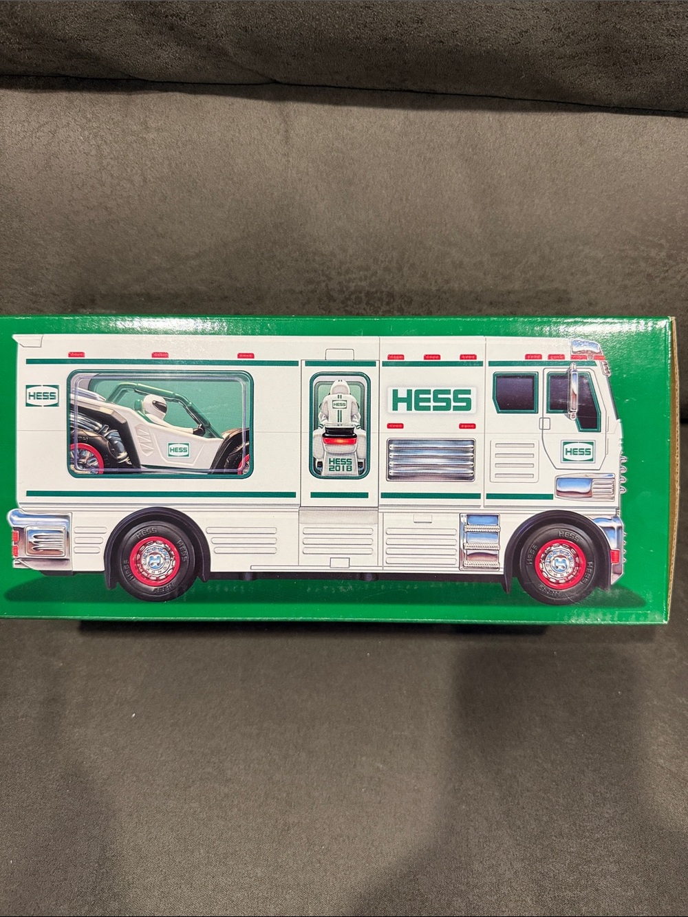 White & Green Toy Truck for Kids - Official Vehicle